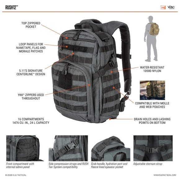 5.11 RUSH12™ BACKPACK 24L - New Item main image 5